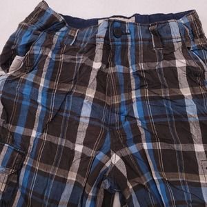 Urban Pipeline Medium Wash Button Zip Cargo Shorts Youth Boys Size 14 Blue